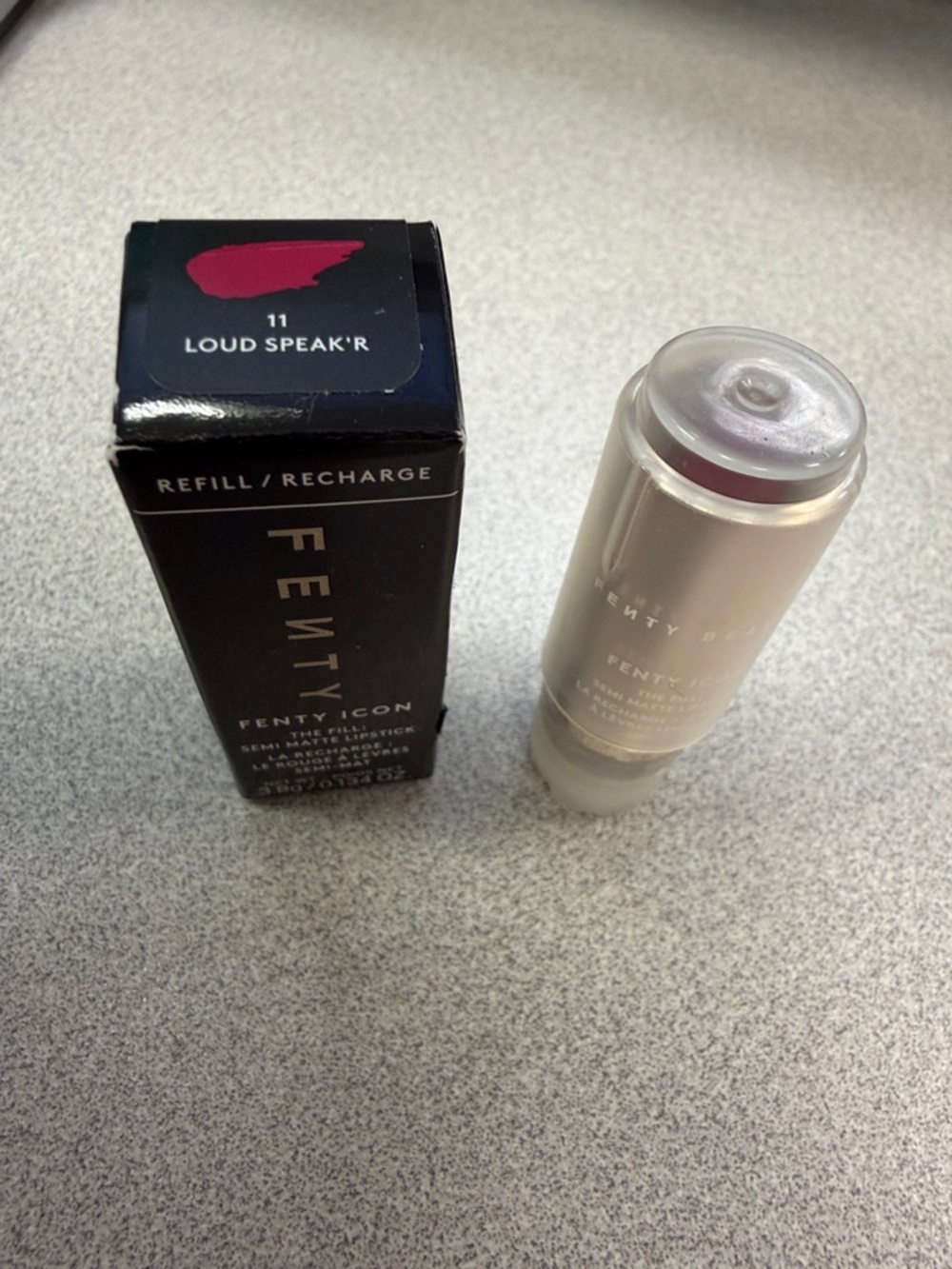 Fenty Beauty Fenty Icon fill semi matte lipstick— Loud Speak'r (Deep Berry Pink)